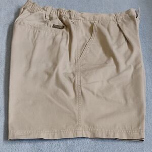 Timber Creek By Wrangler Men's Tan Flat Front Shorts